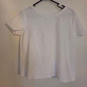 Loft Ribbed White Top